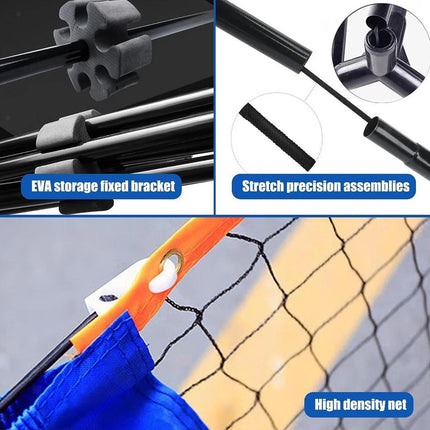 Tennis Badminton Volleyball Net 3M Portable Sports Training Net For Outdoor Court