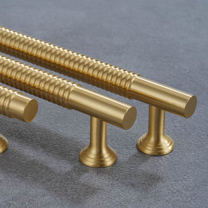 6 Sizes Gold Cabinet Door Handle Light Luxury Bronze Pull for Wardrobe Drawer