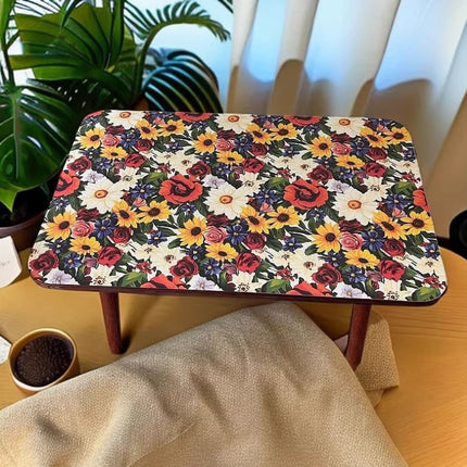 Mandala Style Side Table Small Flower Table Universal Type Durable Space-Saving