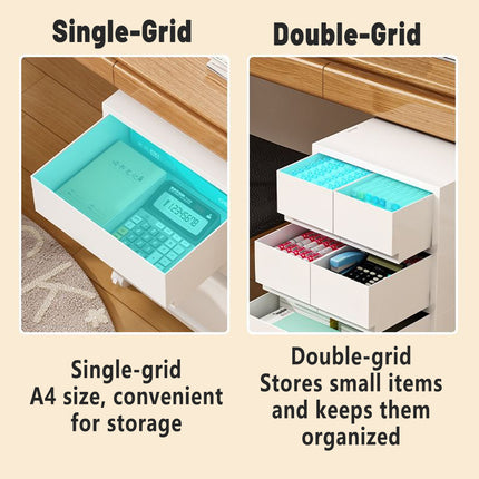 Rolling Casters Mobile Storage Cabinet with Drawers for Home Office Garage Use