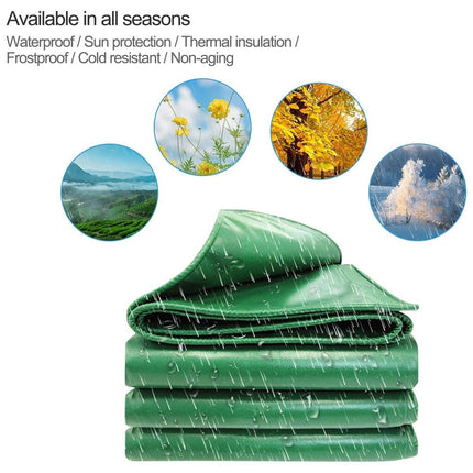 Heavy Duty Waterproof Canvas Tarp Tarpaulin Sun Block Dustproof Army Shelter
