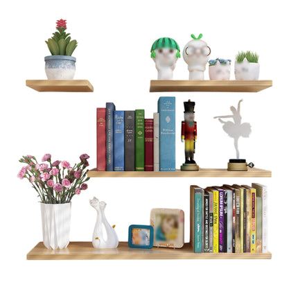 4PCS Wall-Mounted Shelves Waterproof Stable for Home Bathroom Kitchen Display