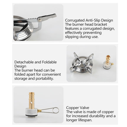 Outdoor Mini Stove Burner Portable for Camping Hiking Picnic Outdoor Cooking