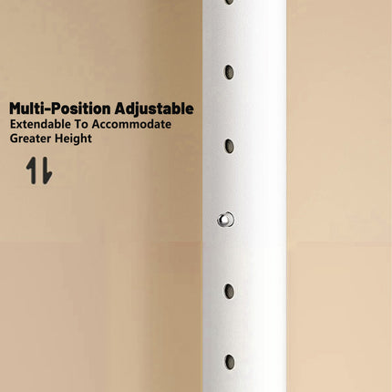 Modular Floor-Standing Clothes Rack Adjustable Height for Home Clothes Storage