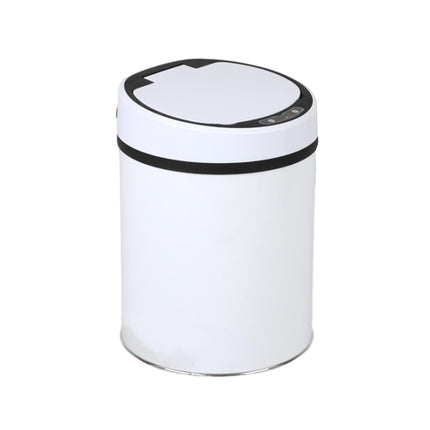 Sensor Trash Bin 12L Automatic Motion Rubbish Can White for Kitchen Home Use