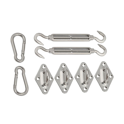 8pcs Hardware Sail Accessory Shade Canopy Fittings Sun Fixing Steel Stainless