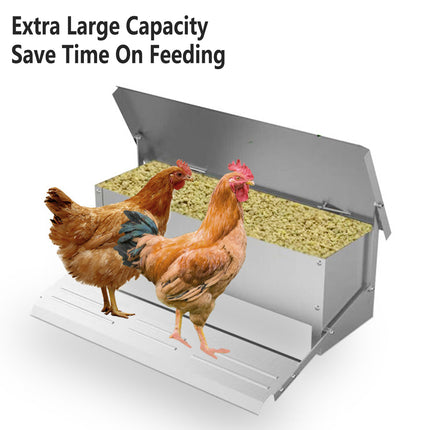 Giantz Automatic Chicken Feeder Auto Coop Chick Poultry Treadle Self Opening