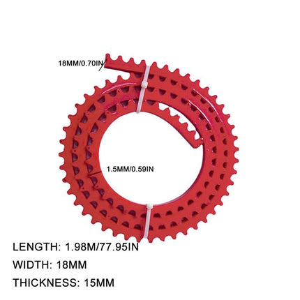 Woodworking Gear Profiling Strip Tool 1.98m for Shaping and Milling