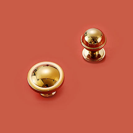 2 Sizes Light Luxury Wardrobe Handles Simple Single Hole Drawer Cabinet Pulls