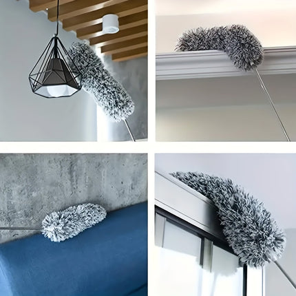 Extendable Feather Long Duster Telescopic Microfiber Dust Handle Home Cleaner