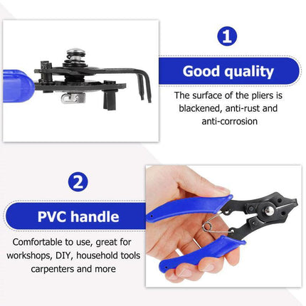 4In1 Circlip Plier Set Combination Snap Ring Plier Retaining Clip Plier - Aimall