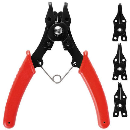 4In1 Circlip Plier Set Combination Snap Ring Plier Retaining Clip Plier - Aimall
