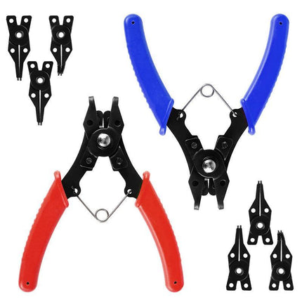 4In1 Circlip Plier Set Combination Snap Ring Plier Retaining Clip Plier - Aimall