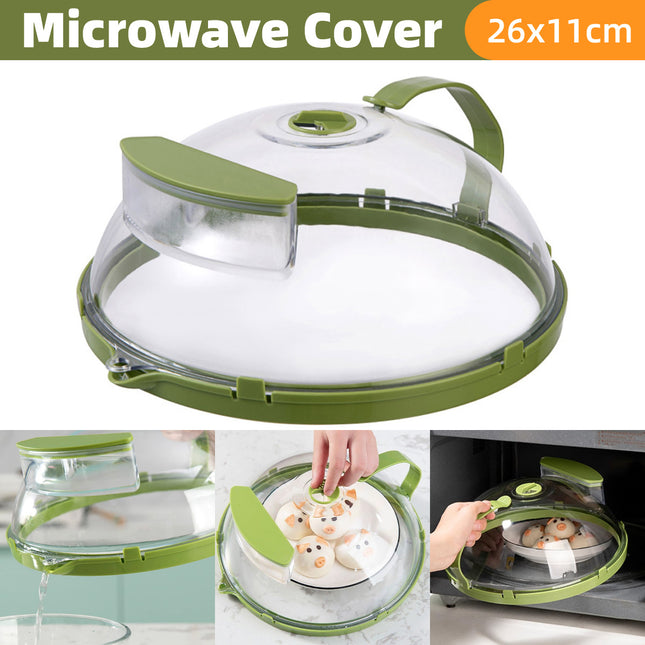 Microwave Oven Cover Large Heat Resistant Splatter Lid Food Plate Guard Kitchen