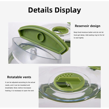 Microwave Oven Cover Large Heat Resistant Splatter Lid Food Plate Guard Kitchen