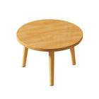 Small Round Side Table Solid Wood Durable Anti-Slip for Living Room Bedroom Use