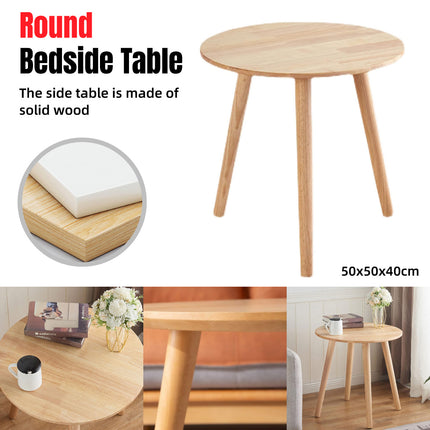 50x40cm Small Round Table Home Use Compact Dining Table Living Room Side Table