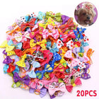 20Pcs Pet Small Dog Hair Bows Rubber Bands Puppy Cat Grooming Accessory Set Au - Aimall