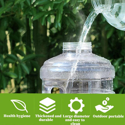 7.5L Household Transparent Water Storage Bucket Wide Mouth Round Barrel with Tap