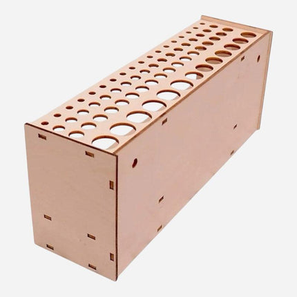 Wooden Pen Holder Storage Organizer Shelf for Desk Office Stationery Supplies