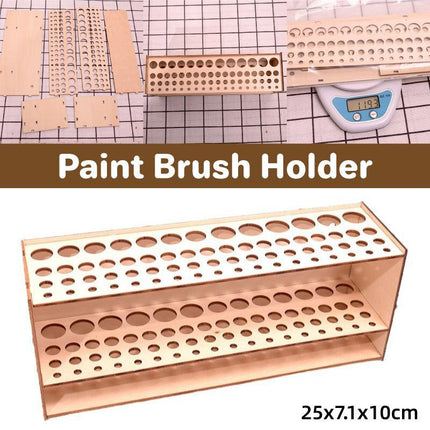 Wooden Pen Holder Storage Organizer Shelf for Desk Office Stationery Supplies