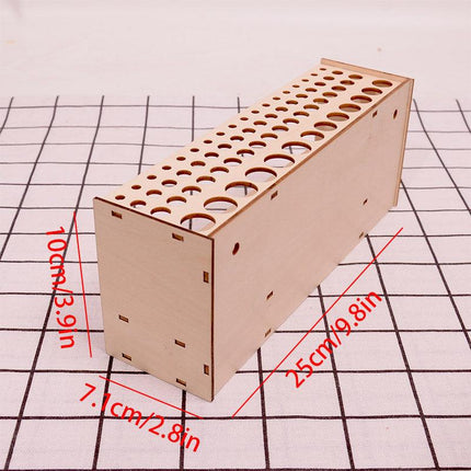 Wooden Pen Holder Storage Organizer Shelf for Desk Office Stationery Supplies
