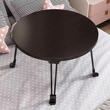 Foldable Small Coffee Table Round Bed Desk Balcony Bay Window Computer Table