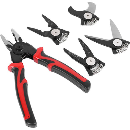 5in1 Multifunctional Pliers Set Replaceable Head Durable Precision Cutting Tool