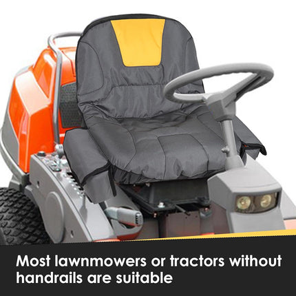 Lawn Mower Tractor Seat Cover 2 Large Side Storage Bag Outdoor Protector Gear