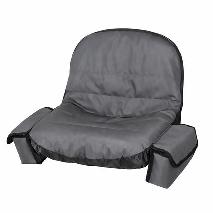 Lawn Mower Tractor Seat Cover 2 Large Side Storage Bag Outdoor Protector Gear