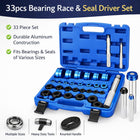 33pcs Professional Front Wheel Bearing Seal Removal Installer Tool Kit Set Kit