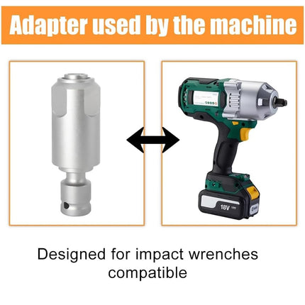 2pcs Drill Bit Socket Adapter Converter Extension Set Square/SDS-Plus Shank Use