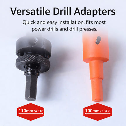 11Pcs Woodworking Hole Saw Kit Multi Size Cutter Drill Bit Carpentry Tool DIY