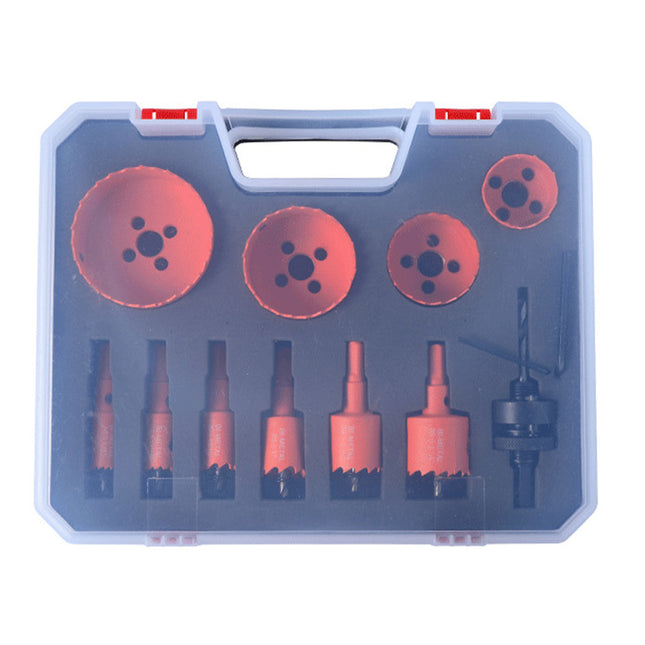 11Pcs Woodworking Hole Saw Kit Multi Size Cutter Drill Bit Carpentry Tool DIY