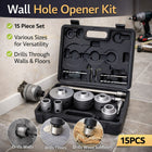 15Pcs Wall Hole Opener Set Masonry Bits Anchors Expansion Bolts DIY Tools