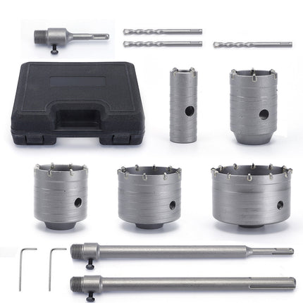 15Pcs Wall Hole Opener Set Masonry Bits Anchors Expansion Bolts DIY Tools