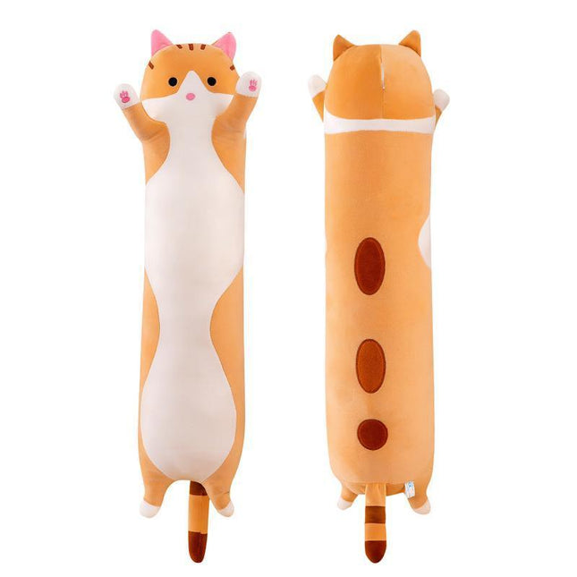 Soft Cute Plush Cat Cats Doll Stuffed Kitten Pillow Gift Cushion Toy For Kids Brown - Aimall