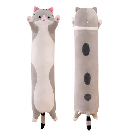Soft Cute Plush Cat Cats Doll Stuffed Kitten Pillow Gift Cushion Toy For Kids Grey - Aimall