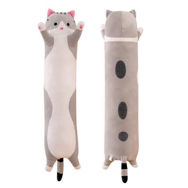 Soft Cute Plush Cat Cats Doll Stuffed Kitten Pillow Gift Cushion Toy For Kids Grey - Aimall