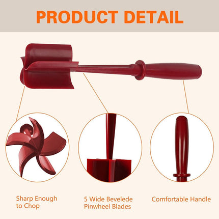 Handheld Meat Shredder Kitchen Meat Rammer Spatula Pulled Pork Cutter Tool
