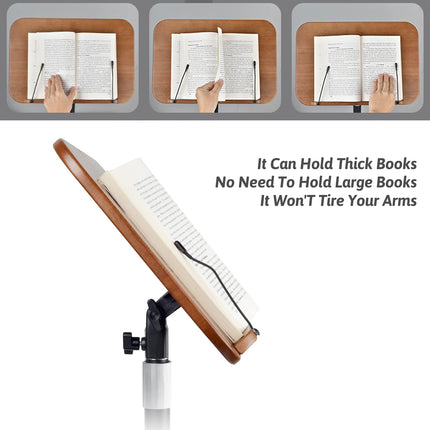 Floor Standing Reading Stand Adjustable Angle Height Sturdy for Home Office Use