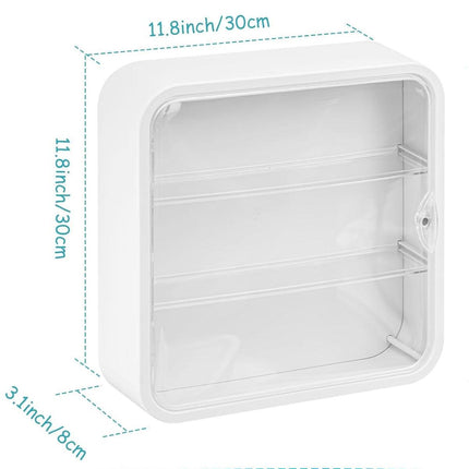 Wall Mounted Blind Box Display Cabinet Punch Free Dustproof Storage Organizer