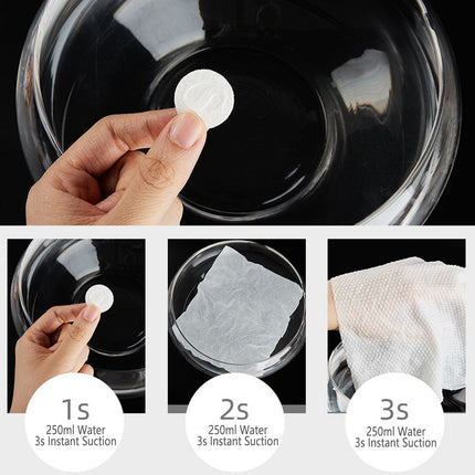 Compressed Face Towel 50pcs Portable Travel Wipes Coin Tissue Skincare Cleaning