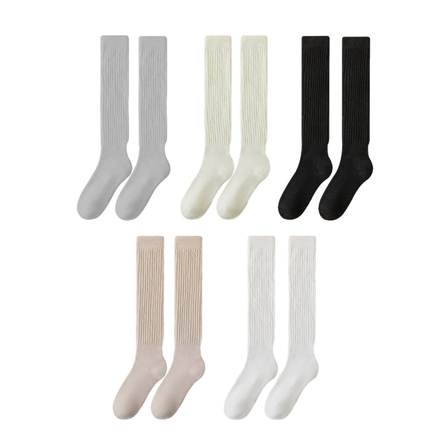 3Pairs Warm Calf Socks Stack Stockings Winter Fall Over Knee High Thick Socks Set