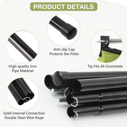 Car Side Awning Tent Rear Canopy Outdoor Camping Sunshade Shelter for SUV Use