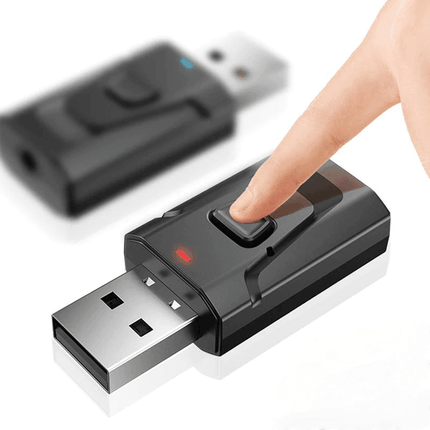 2in1 USB Bluetooth5.0 Transmitter Receiver Audio Adapter AUX 3.5mm TV PC Speaker - Aimall