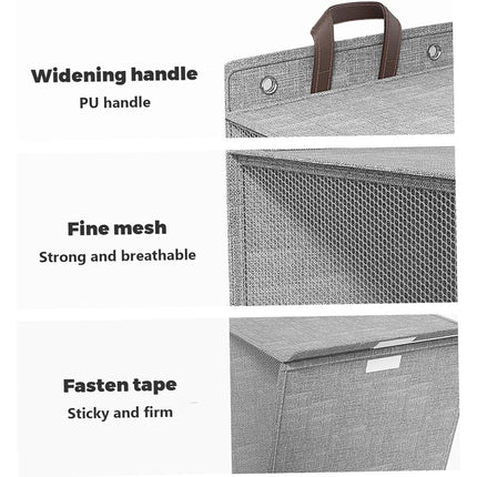 Foldable Laundry Basket Wall Mounted Clothes Storage Basket Household Organizer