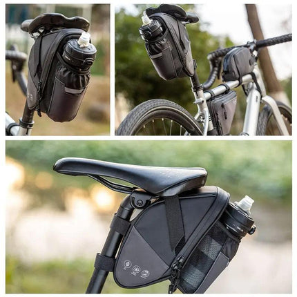 1.5L Bike Seat Bag Mountain Bicycle Tail Pouch Waterproof Kettle Storage Bag