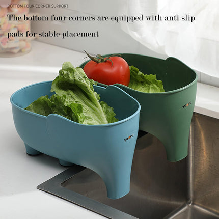 Kitchen Drain Basket Sink Elephant Clean Leftover Sink Strainer Fruit Vegetable