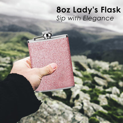 Wine Jug 8oz Stainless Steel Portable Outdoor Wine Flask Bottle Travel Camping
